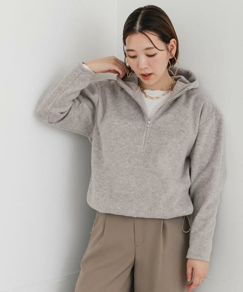 URBAN RESEARCH ROSSO / アーバンリサーチ ロッソ パーカー | F by ROSSO　シャギーフリースハーフZIPパーカー | 詳細14