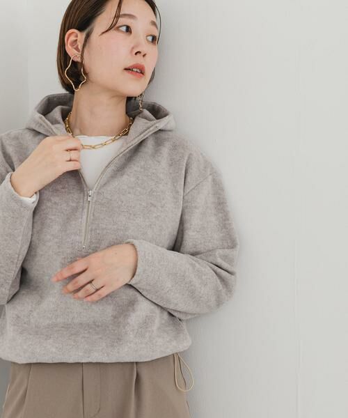 URBAN RESEARCH ROSSO / アーバンリサーチ ロッソ パーカー | F by ROSSO　シャギーフリースハーフZIPパーカー | 詳細15