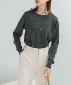 URBAN RESEARCH ROSSO / アーバンリサーチ ロッソ ニット・セーター | カシミヤ混バイカラーコンパクトニット