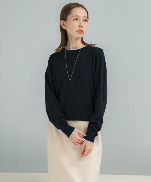 URBAN RESEARCH ROSSO / アーバンリサーチ ロッソ ニット・セーター | カシミヤ混バイカラーコンパクトニット | 詳細6