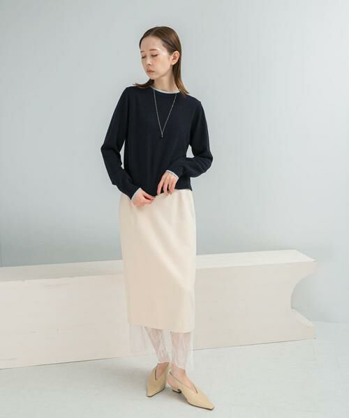 URBAN RESEARCH ROSSO / アーバンリサーチ ロッソ ニット・セーター | カシミヤ混バイカラーコンパクトニット | 詳細7