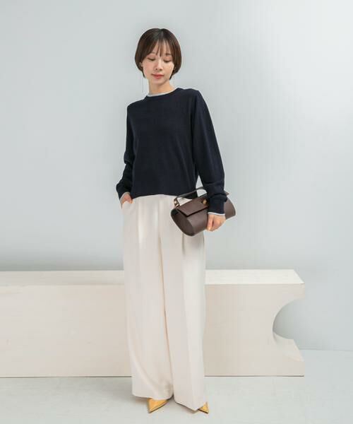 URBAN RESEARCH ROSSO / アーバンリサーチ ロッソ ニット・セーター | カシミヤ混バイカラーコンパクトニット | 詳細9