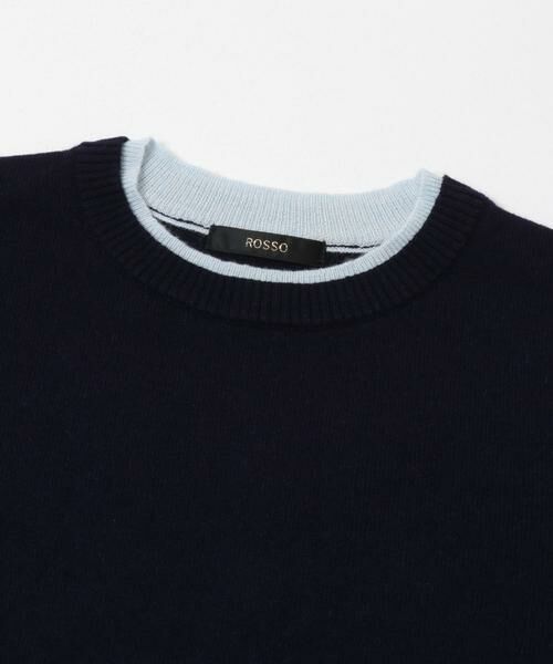 URBAN RESEARCH ROSSO / アーバンリサーチ ロッソ ニット・セーター | カシミヤ混バイカラーコンパクトニット | 詳細12