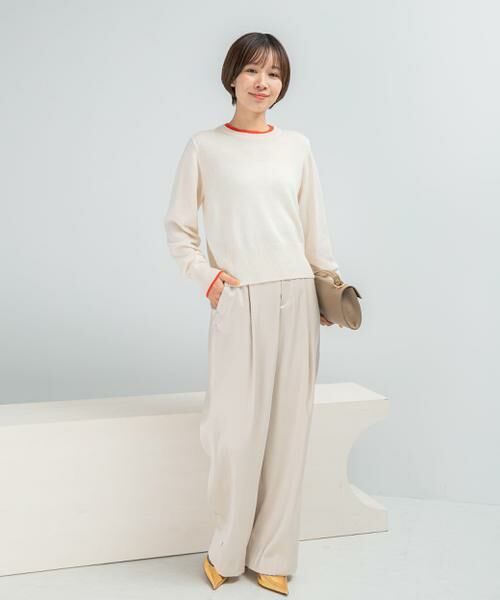 URBAN RESEARCH ROSSO / アーバンリサーチ ロッソ ニット・セーター | カシミヤ混バイカラーコンパクトニット | 詳細14