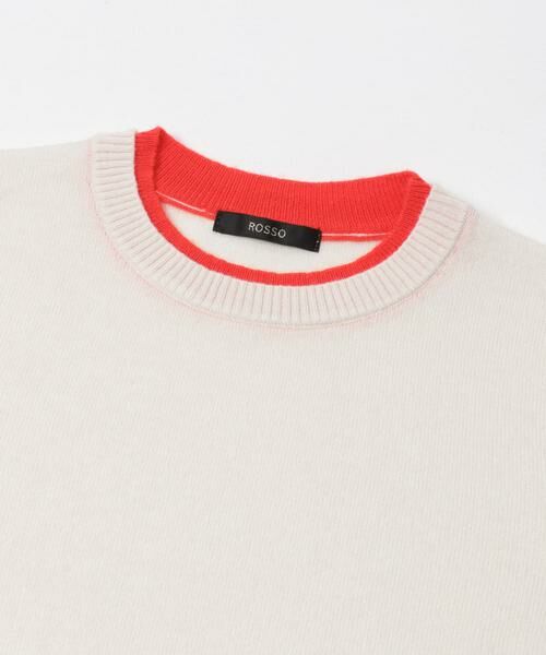 URBAN RESEARCH ROSSO / アーバンリサーチ ロッソ ニット・セーター | カシミヤ混バイカラーコンパクトニット | 詳細16