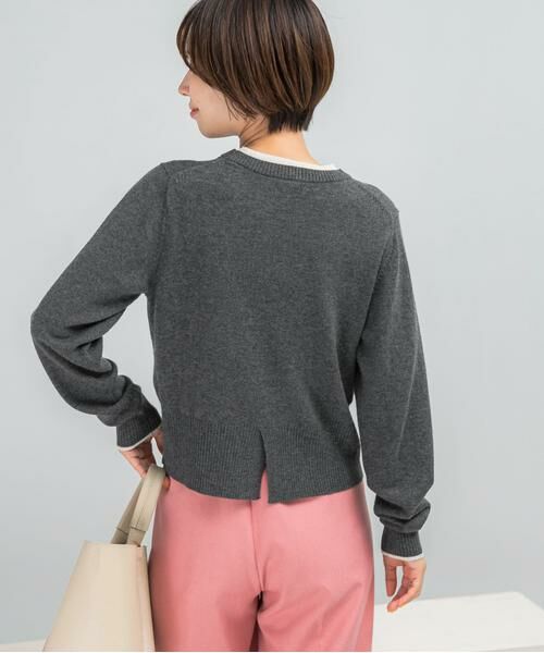 URBAN RESEARCH ROSSO / アーバンリサーチ ロッソ ニット・セーター | カシミヤ混バイカラーコンパクトニット | 詳細21