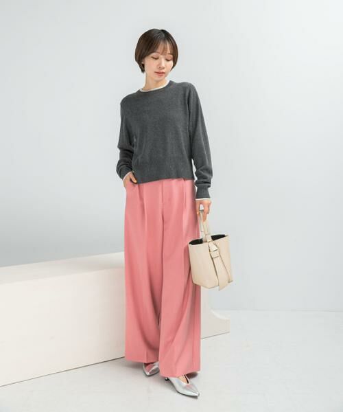 URBAN RESEARCH ROSSO / アーバンリサーチ ロッソ ニット・セーター | カシミヤ混バイカラーコンパクトニット | 詳細22