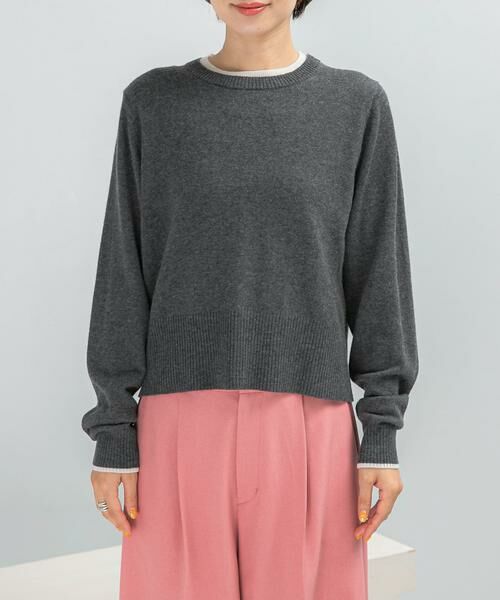 URBAN RESEARCH ROSSO / アーバンリサーチ ロッソ ニット・セーター | カシミヤ混バイカラーコンパクトニット | 詳細23