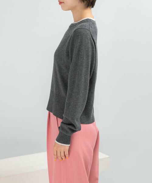 URBAN RESEARCH ROSSO / アーバンリサーチ ロッソ ニット・セーター | カシミヤ混バイカラーコンパクトニット | 詳細24