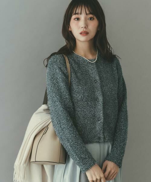 URBAN RESEARCH ROSSO / アーバンリサーチ ロッソ カーディガン・ボレロ | ラメシャギーカーディガン | 詳細1