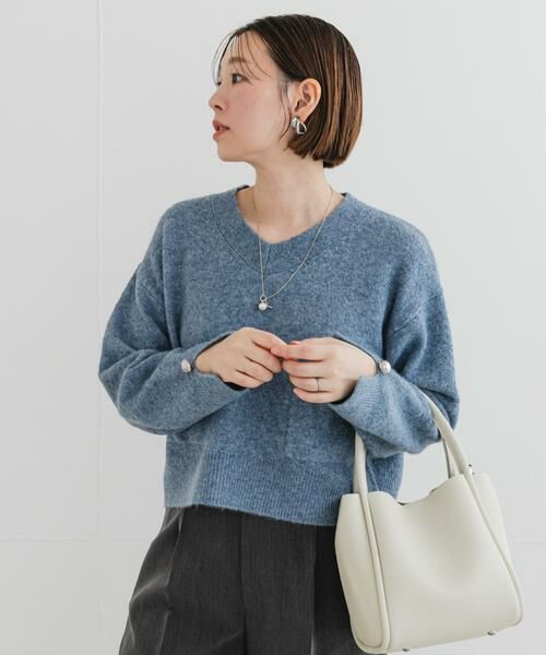 URBAN RESEARCH ROSSO / アーバンリサーチ ロッソ ニット・セーター | F by ROSSO　Vネック釦デザインニット | 詳細11