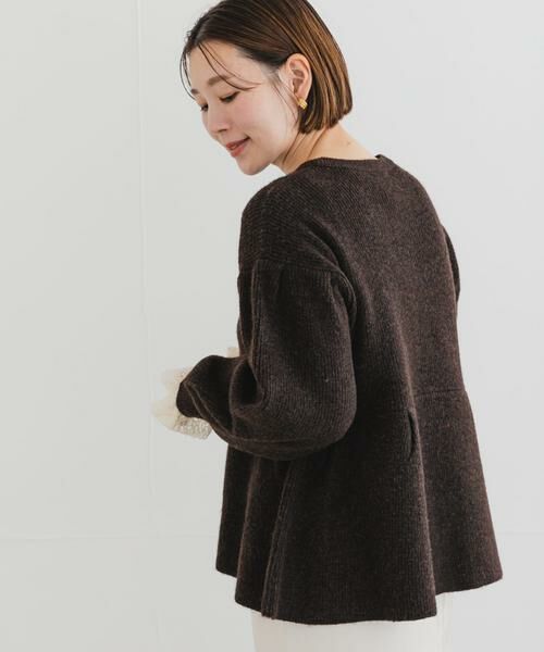 URBAN RESEARCH ROSSO / アーバンリサーチ ロッソ カーディガン・ボレロ | F by ROSSO　ペプラムボリュームスリーブカーディガン | 詳細6