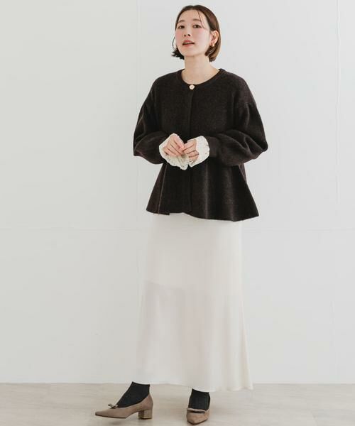 URBAN RESEARCH ROSSO / アーバンリサーチ ロッソ カーディガン・ボレロ | F by ROSSO　ペプラムボリュームスリーブカーディガン | 詳細7
