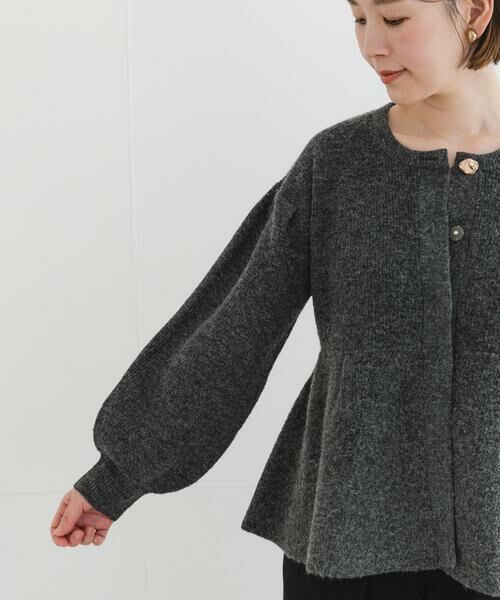 URBAN RESEARCH ROSSO / アーバンリサーチ ロッソ カーディガン・ボレロ | F by ROSSO　ペプラムボリュームスリーブカーディガン | 詳細25