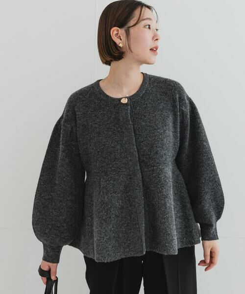 URBAN RESEARCH ROSSO / アーバンリサーチ ロッソ カーディガン・ボレロ | F by ROSSO　ペプラムボリュームスリーブカーディガン | 詳細15