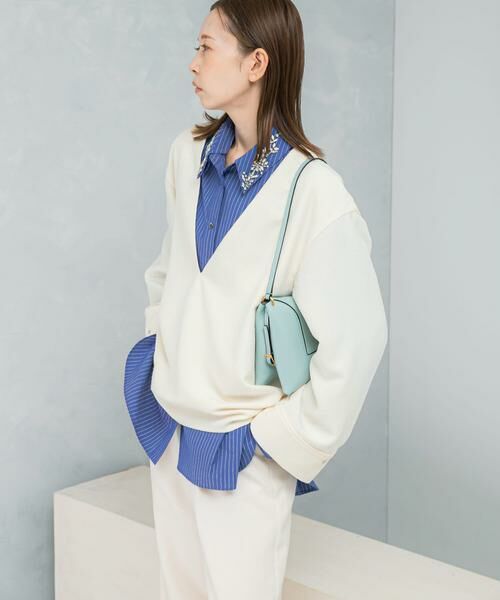 URBAN RESEARCH ROSSO / アーバンリサーチ ロッソ シャツ・ブラウス | ツイード深Vネックプルオーバー | 詳細2