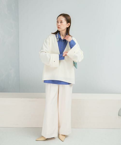 URBAN RESEARCH ROSSO / アーバンリサーチ ロッソ シャツ・ブラウス | ツイード深Vネックプルオーバー | 詳細4