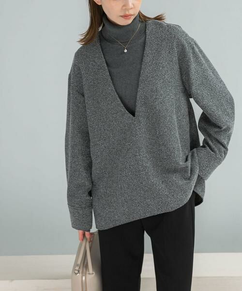 URBAN RESEARCH ROSSO / アーバンリサーチ ロッソ シャツ・ブラウス | ツイード深Vネックプルオーバー | 詳細7