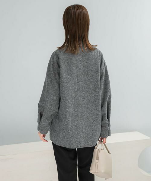 URBAN RESEARCH ROSSO / アーバンリサーチ ロッソ シャツ・ブラウス | ツイード深Vネックプルオーバー | 詳細9