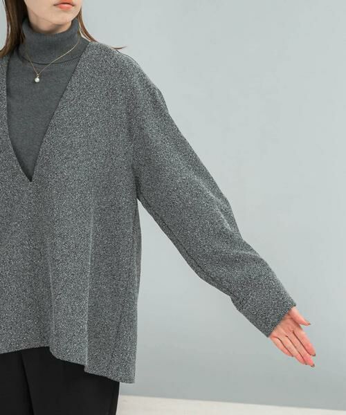 URBAN RESEARCH ROSSO / アーバンリサーチ ロッソ シャツ・ブラウス | ツイード深Vネックプルオーバー | 詳細14
