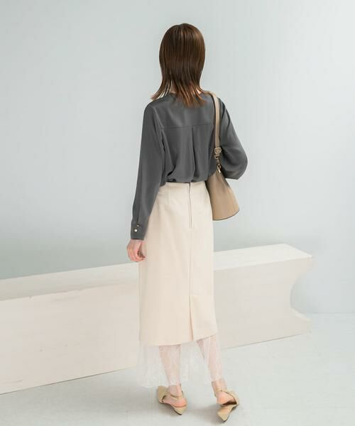 URBAN RESEARCH ROSSO / アーバンリサーチ ロッソ シャツ・ブラウス | ピーチサテンデザインスリーブブラウス | 詳細8