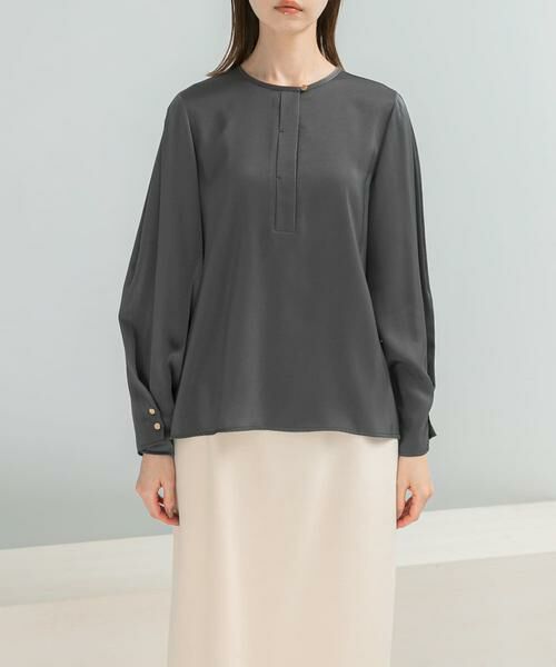 URBAN RESEARCH ROSSO / アーバンリサーチ ロッソ シャツ・ブラウス | ピーチサテンデザインスリーブブラウス | 詳細9