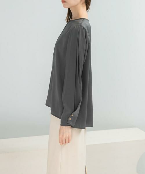 URBAN RESEARCH ROSSO / アーバンリサーチ ロッソ シャツ・ブラウス | ピーチサテンデザインスリーブブラウス | 詳細10
