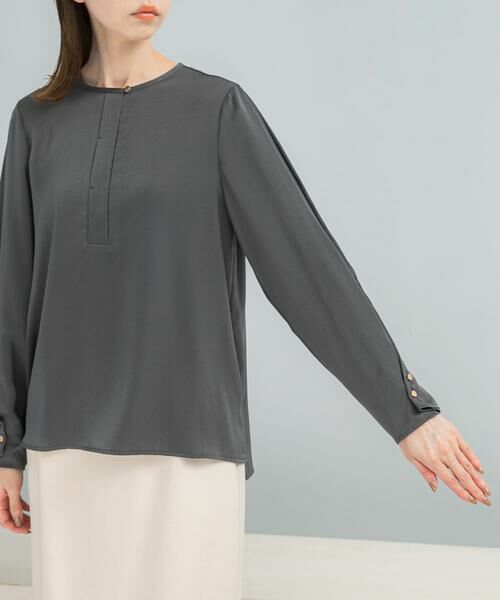 URBAN RESEARCH ROSSO / アーバンリサーチ ロッソ シャツ・ブラウス | ピーチサテンデザインスリーブブラウス | 詳細12