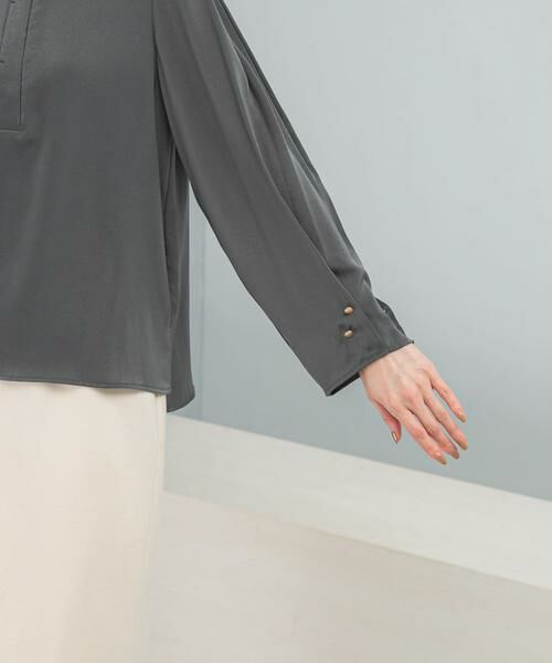 URBAN RESEARCH ROSSO / アーバンリサーチ ロッソ シャツ・ブラウス | ピーチサテンデザインスリーブブラウス | 詳細13