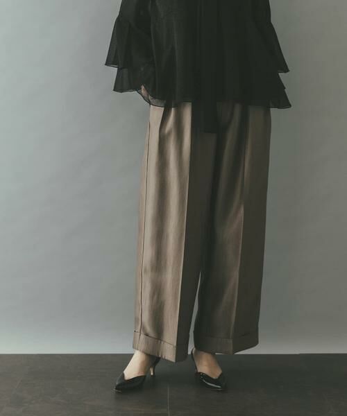 URBAN RESEARCH ROSSO / アーバンリサーチ ロッソ その他パンツ | ブライトツイルタックパンツ | 詳細1