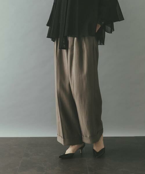 URBAN RESEARCH ROSSO / アーバンリサーチ ロッソ その他パンツ | ブライトツイルタックパンツ | 詳細2