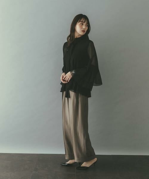 URBAN RESEARCH ROSSO / アーバンリサーチ ロッソ その他パンツ | ブライトツイルタックパンツ | 詳細3