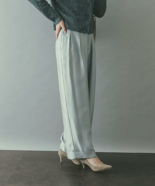 URBAN RESEARCH ROSSO / アーバンリサーチ ロッソ その他パンツ | ブライトツイルタックパンツ | 詳細12