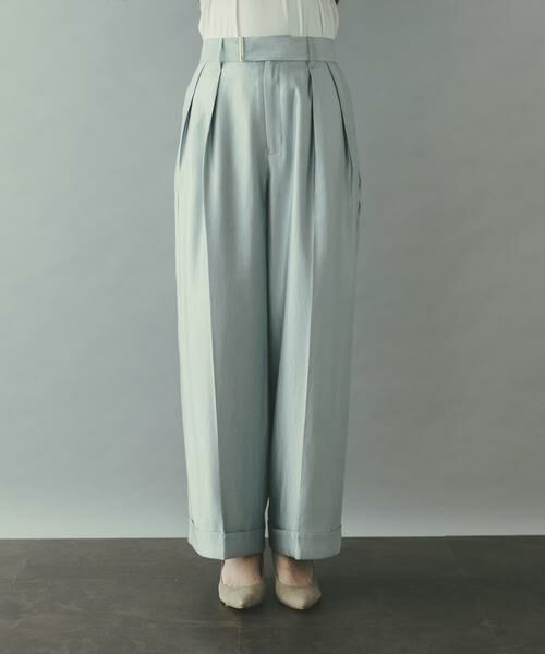 URBAN RESEARCH ROSSO / アーバンリサーチ ロッソ その他パンツ | ブライトツイルタックパンツ | 詳細14