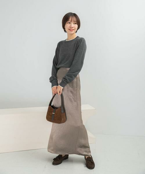 URBAN RESEARCH ROSSO / アーバンリサーチ ロッソ スカート | アセテートサテンストレートスカート | 詳細3