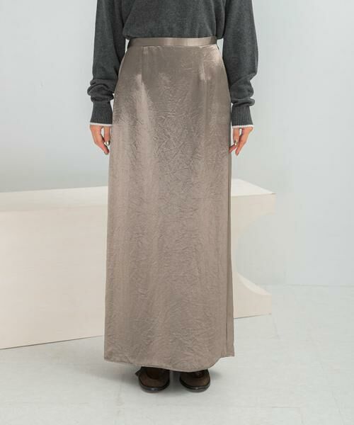 URBAN RESEARCH ROSSO / アーバンリサーチ ロッソ スカート | アセテートサテンストレートスカート | 詳細4