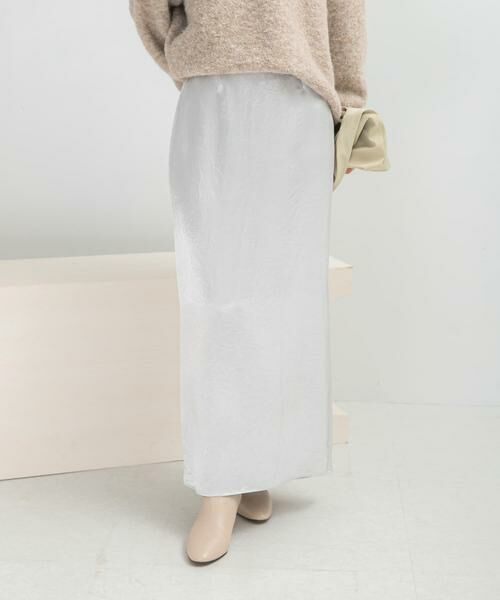 URBAN RESEARCH ROSSO / アーバンリサーチ ロッソ スカート | アセテートサテンストレートスカート | 詳細9