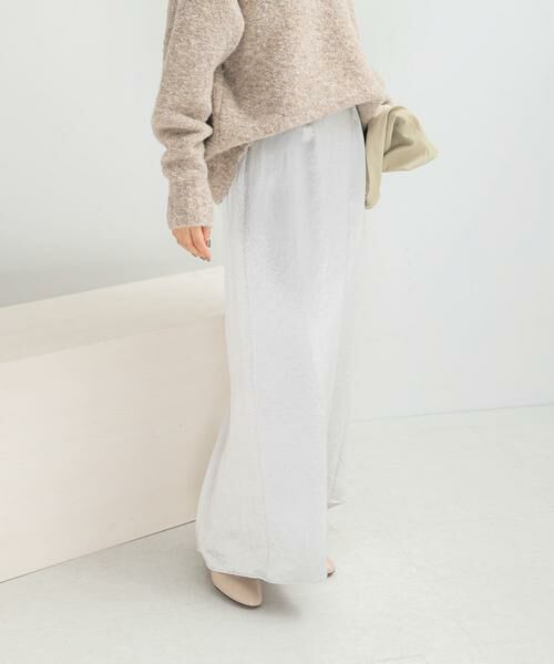 URBAN RESEARCH ROSSO / アーバンリサーチ ロッソ スカート | アセテートサテンストレートスカート | 詳細10