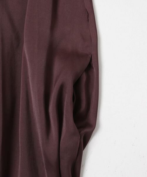 URBAN RESEARCH ROSSO / アーバンリサーチ ロッソ ワンピース | ハイネックギャザーサテンドレス | 詳細12