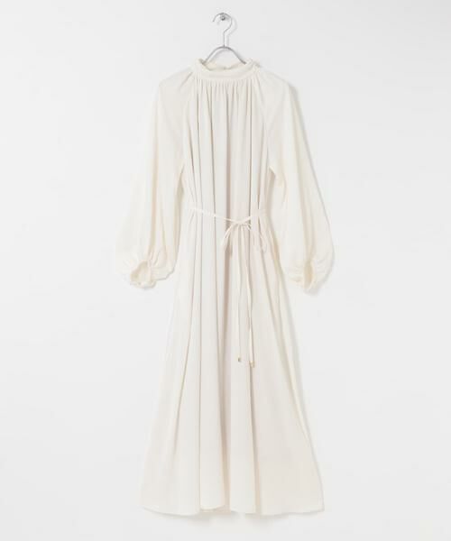 URBAN RESEARCH ROSSO / アーバンリサーチ ロッソ ワンピース | ハイネックギャザーサテンドレス | 詳細20