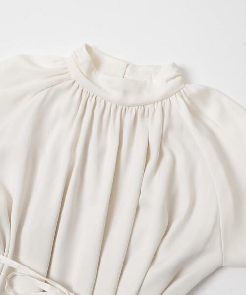 URBAN RESEARCH ROSSO / アーバンリサーチ ロッソ ワンピース | ハイネックギャザーサテンドレス | 詳細21