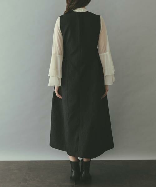 URBAN RESEARCH ROSSO / アーバンリサーチ ロッソ ワンピース | ジャガードフォルムレイヤードワンピース | 詳細6