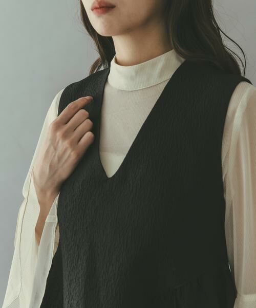 URBAN RESEARCH ROSSO / アーバンリサーチ ロッソ ワンピース | ジャガードフォルムレイヤードワンピース | 詳細7