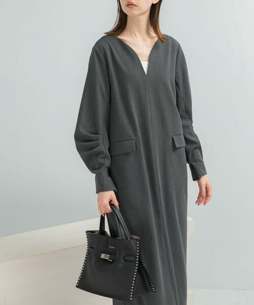 URBAN RESEARCH ROSSO / アーバンリサーチ ロッソ ワンピース | タックスリーブストレートワンピース | 詳細11