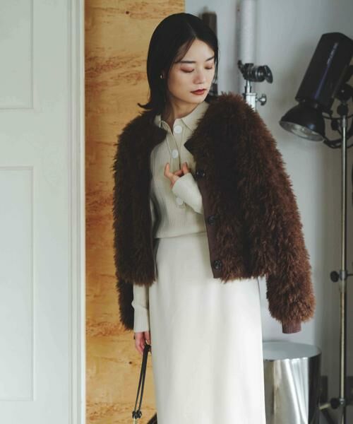 URBAN RESEARCH ROSSO / アーバンリサーチ ロッソ ニット・セーター | THINK FUR　2Way Fur Knit Tops | 詳細1