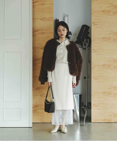 URBAN RESEARCH ROSSO / アーバンリサーチ ロッソ ニット・セーター | THINK FUR　2Way Fur Knit Tops | 詳細3