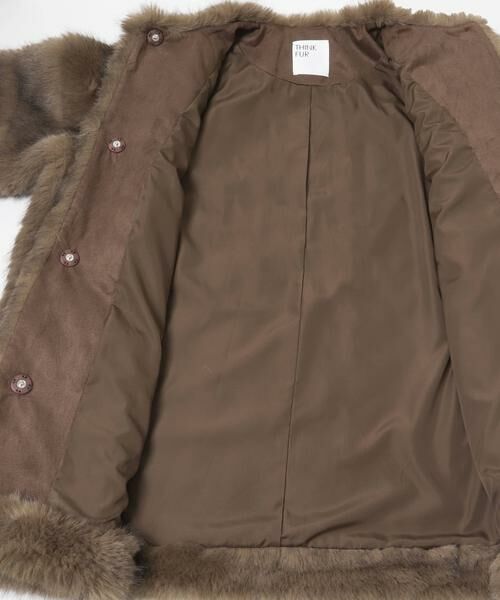 URBAN RESEARCH ROSSO / アーバンリサーチ ロッソ その他アウター | THINK FUR　Border Fur Coat | 詳細3