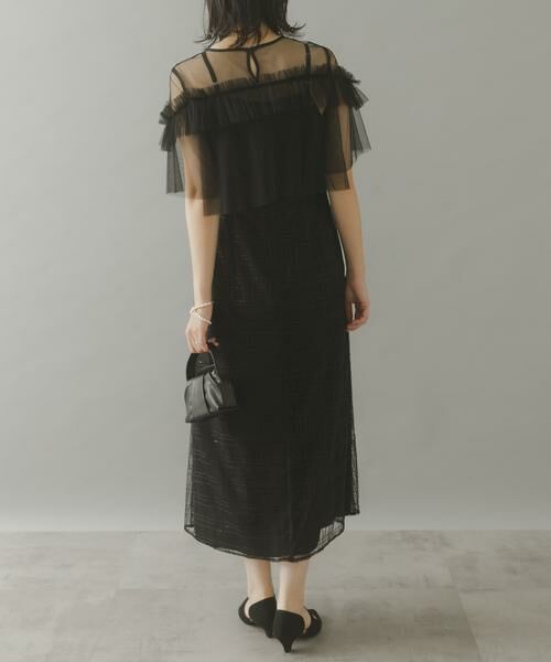 URBAN RESEARCH ROSSO / アーバンリサーチ ロッソ ドレス | kaene　フリルチュールドッキングドレス | 詳細8