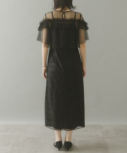 URBAN RESEARCH ROSSO / アーバンリサーチ ロッソ ドレス | kaene　フリルチュールドッキングドレス | 詳細11