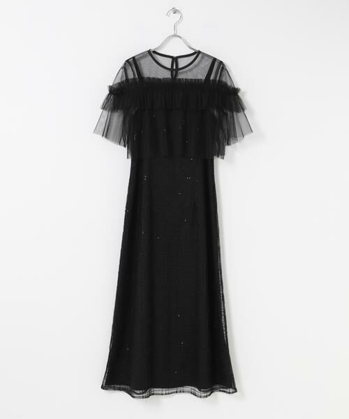 URBAN RESEARCH ROSSO / アーバンリサーチ ロッソ ドレス | kaene　フリルチュールドッキングドレス | 詳細12